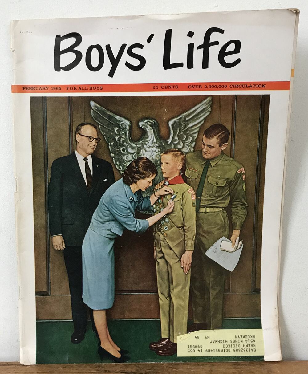 Vintage Boys Life Boy Scouts of America BSA February 1965 Magazine